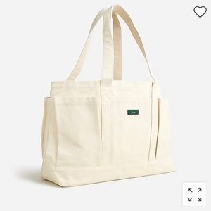 J Crew Extra Large Seaport Tote Bag in Canvas